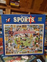 Vintage American Sports History Jigsaw Puzzle 1000 Pieces Athletes Complete - $74.79