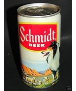 Vintage SCHMIDT BEER Steel Can Dog &amp; Sheep G. Heileman - $9.99