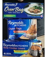 Reynolds 5 Lge Size Oven Bags, 2 Turkey Size Liners &amp; 4 Reg Size Slow Co... - $9.75
