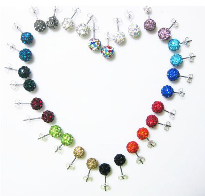 Shamballa Multi Gem Earrings Jewelry For all Occasions! Micro Disco