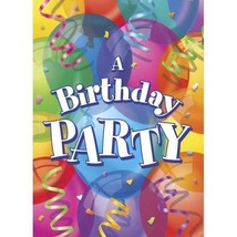 Brilliant Happy Birthday Invitations 8 Per Package Party Supplies NEW - $2.95
