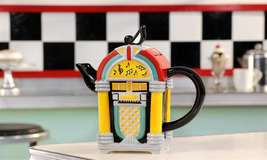 Jukebox Teapot 33 oz Retro Design 8.3" High Music Kitchen Fun Tunes Giftcraft image 2