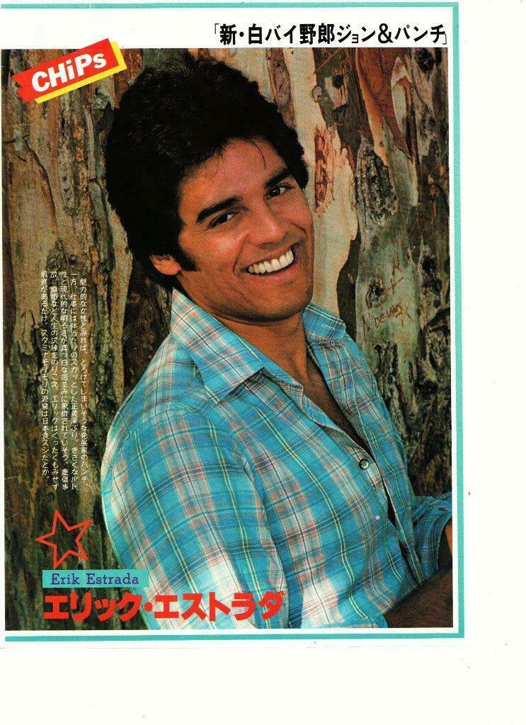 Erik Estrada Larry Wilcox Teen Magazine Pinup Clipping Chips S Tiger Beat Originals