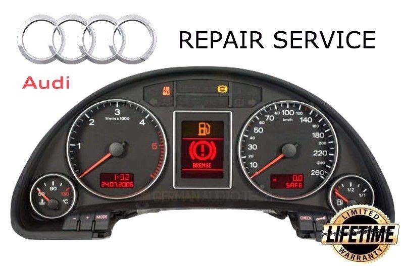 AUDI B7 A4 S4 RS4 INSTRUMENT SPEEDOMETER CLUSTER LCD DISPLAY REPAIR