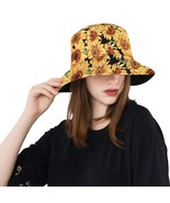 Sunflower Flower Floral Watercolor Unisex Summer Single-Layer Bucket Hat - $25.00
