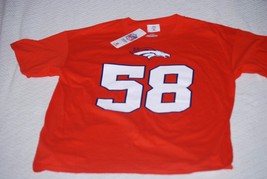 Nfl Nwt 2023 Denver Broncos Orange Von Miller #58 Shirt Jersey 100% Cotton - $26.39