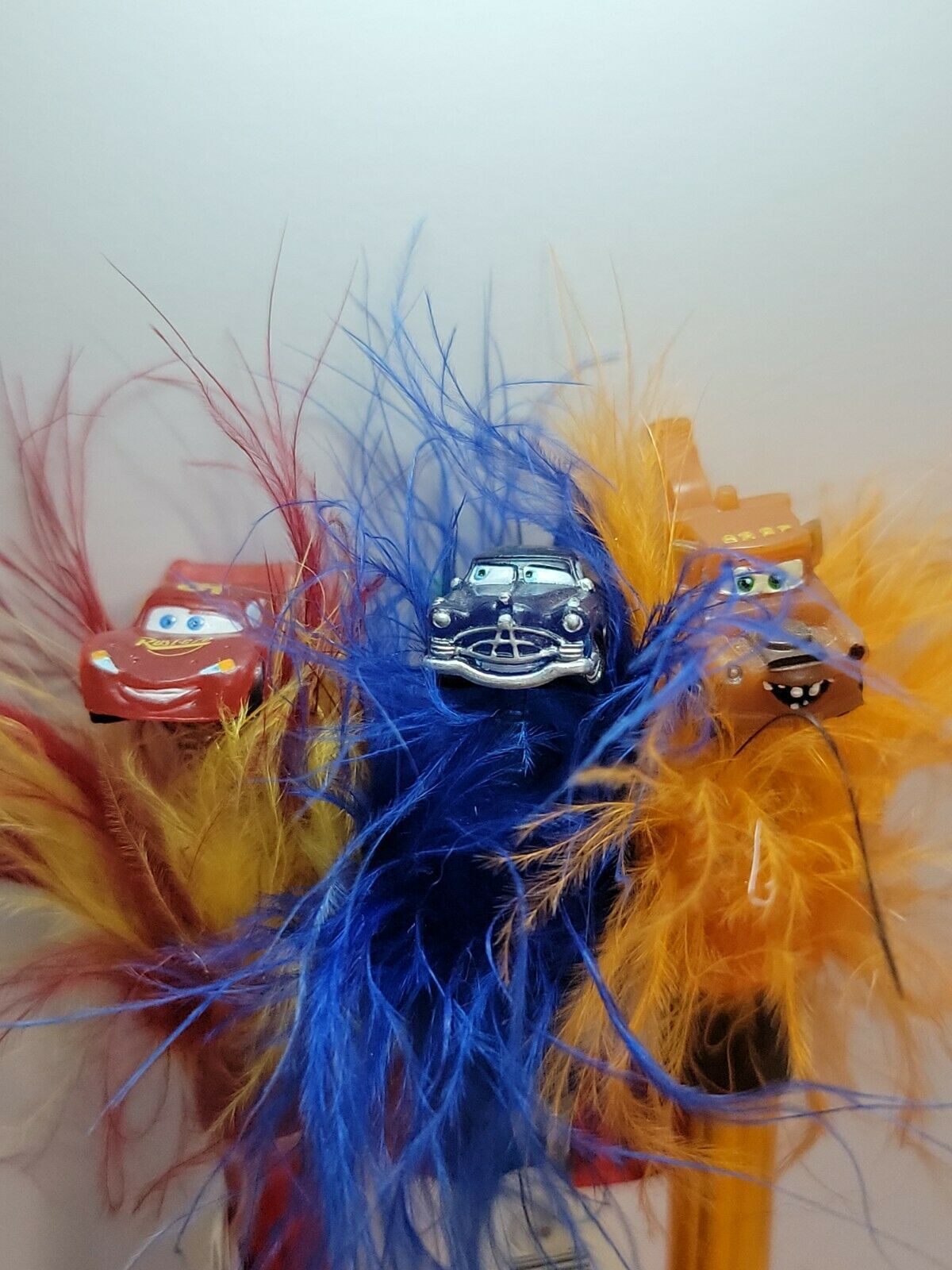 Vintage Disney Cars Lightning McQueen, Doc Hudson, & Mater Jiggly Light