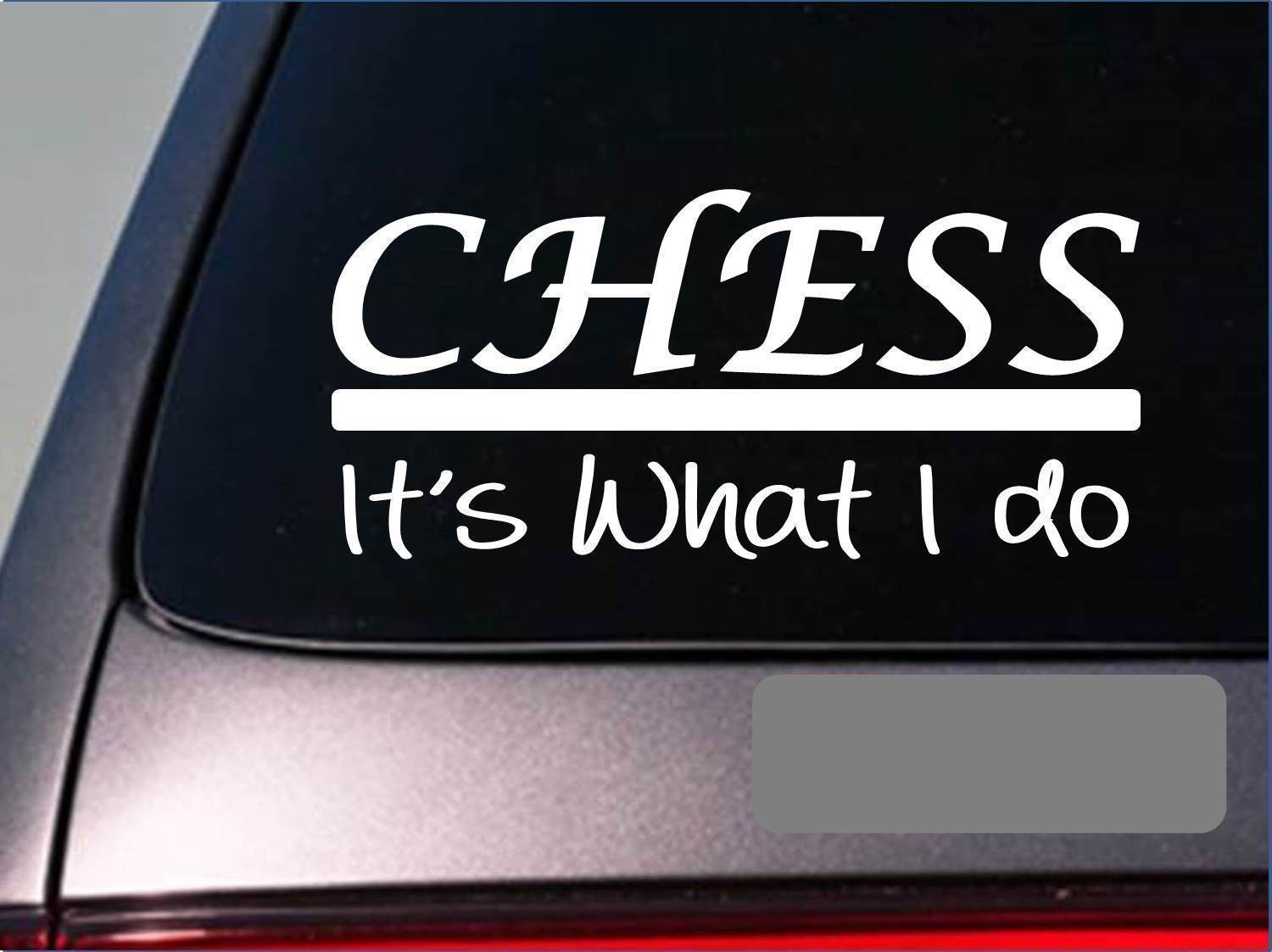 Chess sticker decal *E360* board queen king pawn pieces bishop knight rook set