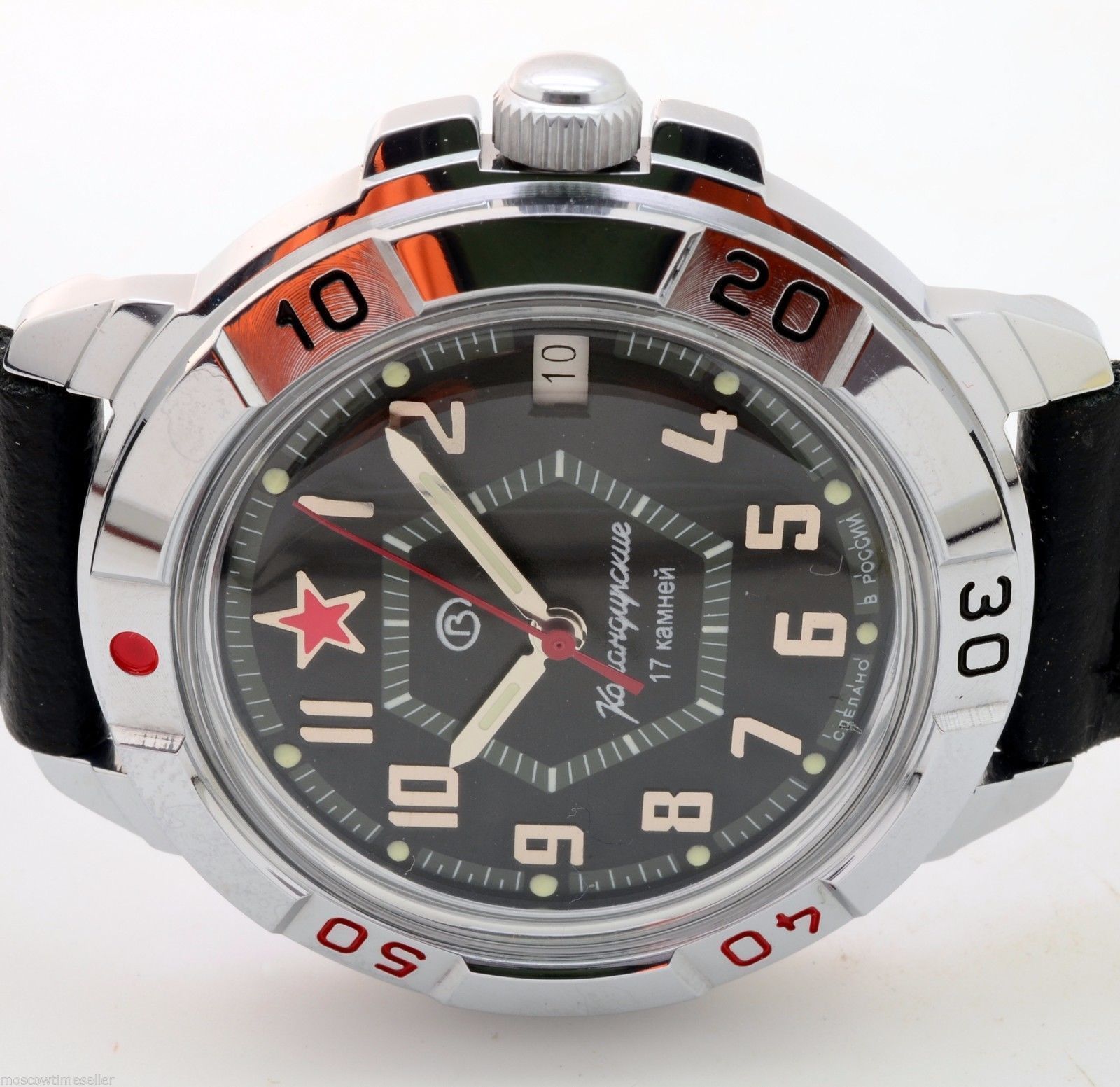 Vostok Komandirskie 431744 / 2414a Military Russian Mechanical Watch