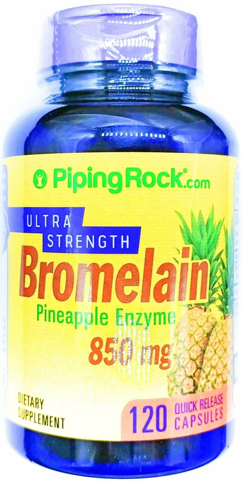 Bromelain 850mg Pineapple Enzyme 120 Capsules 600 GDU Digestive Support