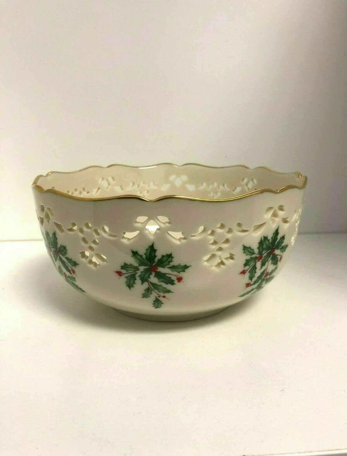 Lenox Pierced All Purpose Bowl Holiday (Dimension)- Lenox