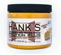 Hank&#39;s Protein Plus Spread Blend of Peanuts, Whey, Flax - Confetti Cake ... - $14.99
