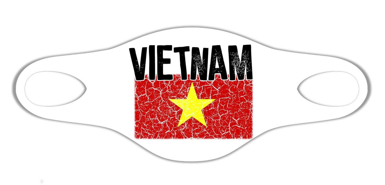 Vietnam Flag Face Mask Protective Washable Reusable Unisex Breathable Printed