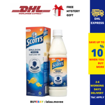 12 Bottles Scott's Emulsion Cod Liver Oil Original Flavor 400ml EXPEDITE SHIP - $143.71