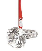 Lenox 2019 Engagement Ring Ornament Wedding Proposal Glass Christmas Gif... - $39.60