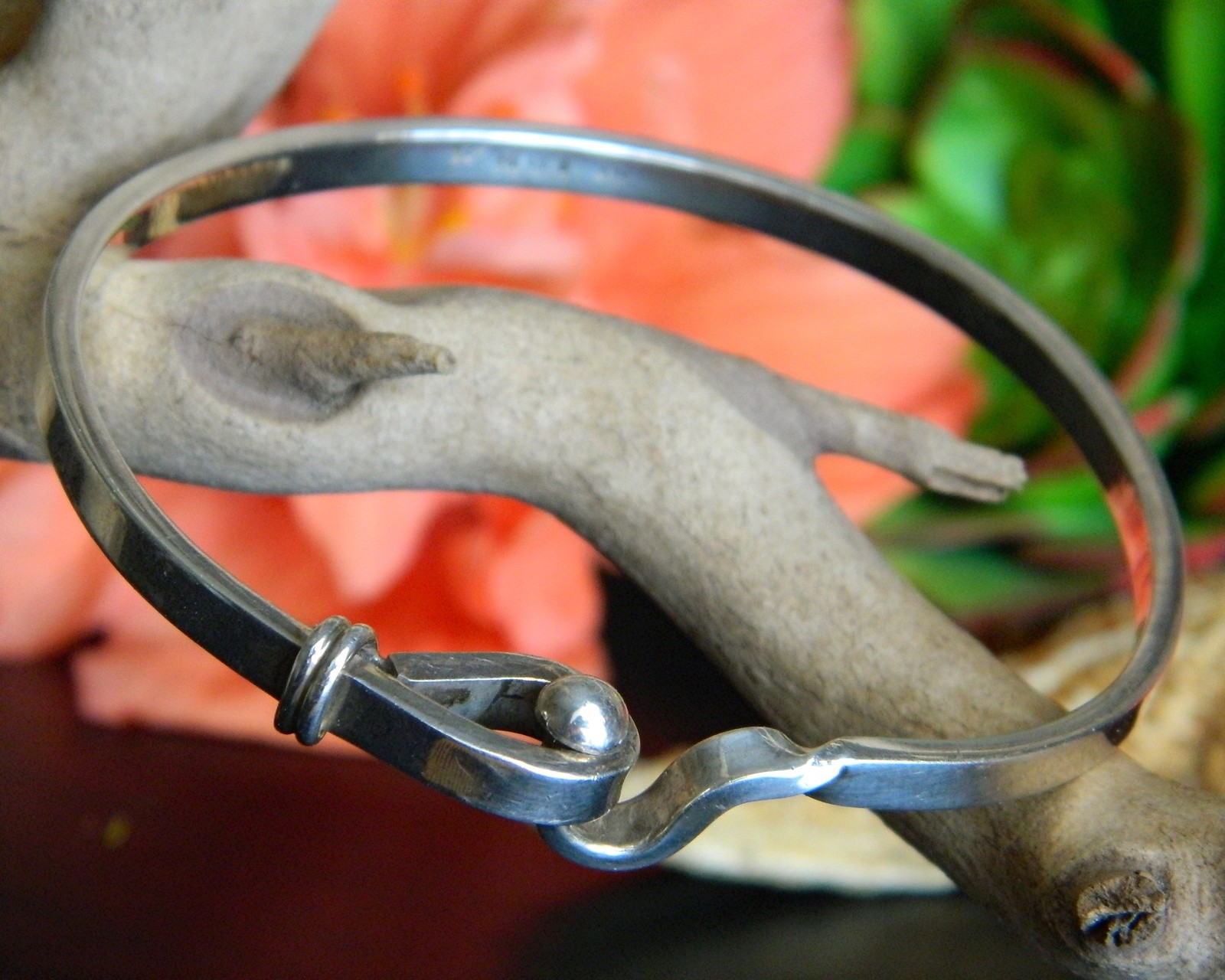 Primary image for Vintage Mexico Sterling Silver 925 Clasp Bangle Bracelet Signed ATI