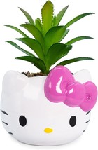 Sanrio Hello Kitty Face 3-Inch Ceramic Mini Planter With Artificial Succ... - $36.99