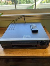 Emerson VCR VCR3001 Spits Tape Out Problem with Rewind and picture with remote - $12.86