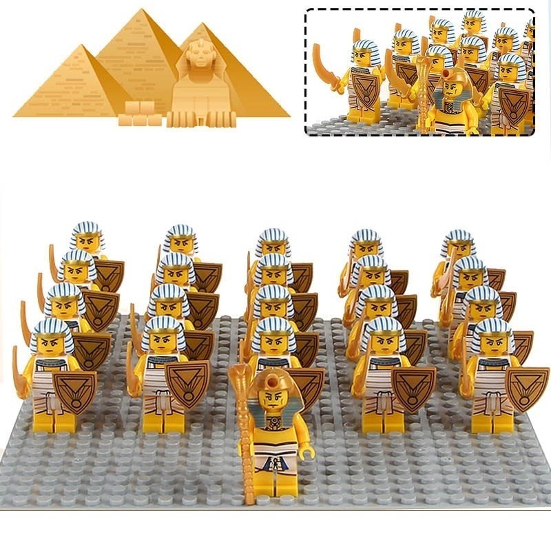 21Pcs/set Ancient Egyptian army Pharaoh leader Egyptian Warrior