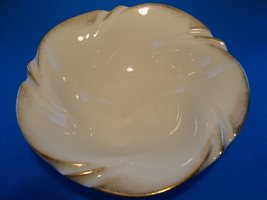  Lenox Swirled Bowl Edged in Gold. - $25.00