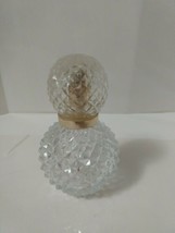 PERFUME VINTAGE Spritz Spray  BOTTLE CLEAR DIAMOND PATTERN CUT GLASS  - $11.88