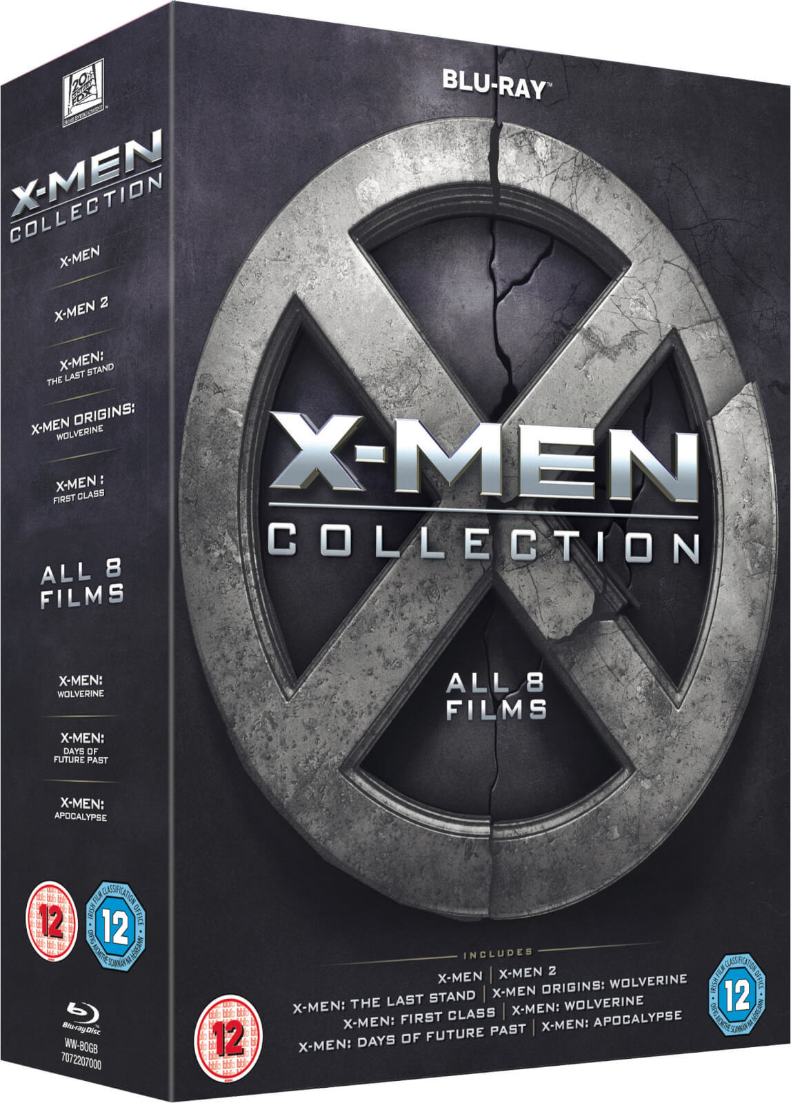 X-Men 8 Film Complete Collection X Men Box Set Boxed Set New Blu-ray ...