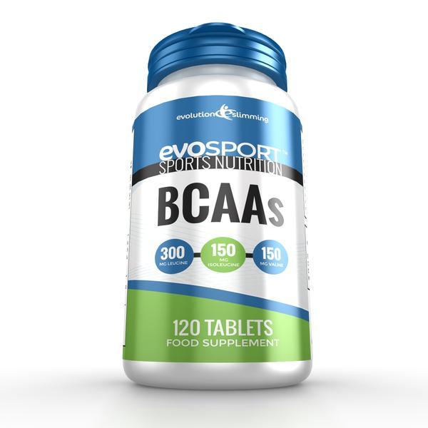 EvoSport BCAA Branched Chain Amino Acid Tablets 120 Tablets