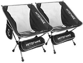 HITORHIKE Camping Chair Breathable Mesh Construction 2 Side Pockets Alum... - $87.00