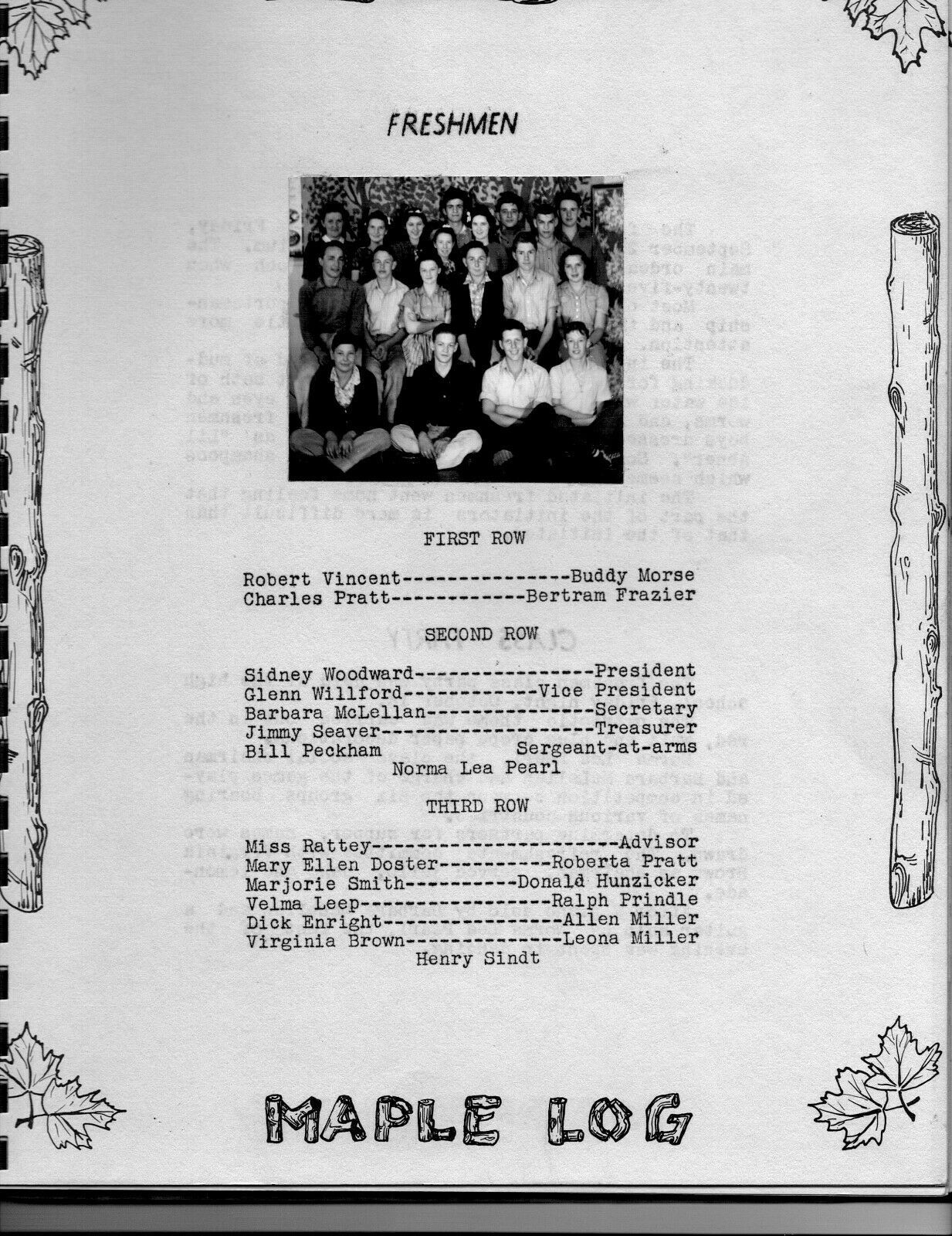 1941 Mapleton High School YearBook, The Maple Log, Mapleton, Oregon