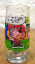 Vintage P EAN Uts Camp Snoopy Linus Lucy Charlie Collector's Glass Cup Mc Donald's - $14.85