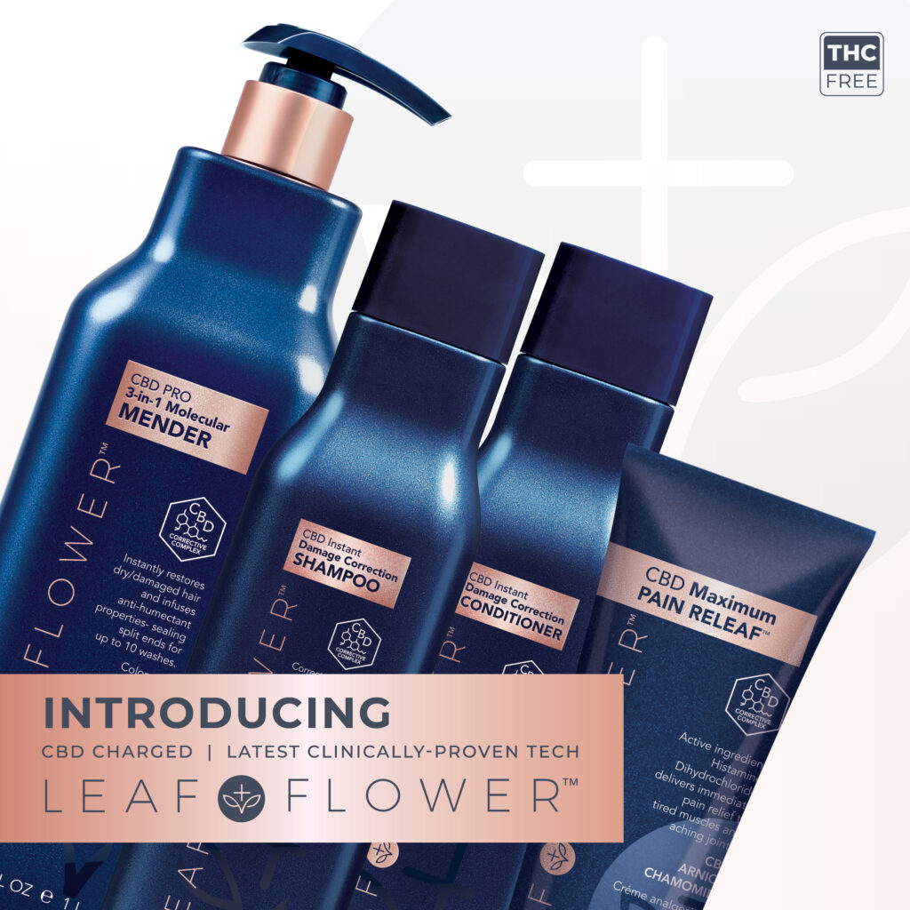 LEAF & FLOWER Instant Damage Correction Shampoo, Liter Shampoo