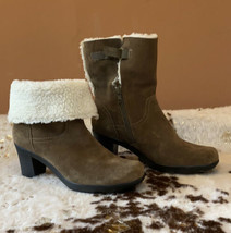 clarks bendables boots suede