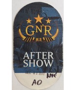 GUNS N&#39; ROSES After Show Dec 31 2011 Access Pass - $24.95