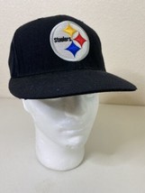 Reebok NFL Black Pittsburgh Steelers Cap Football Size 7 1/4 - $11.85