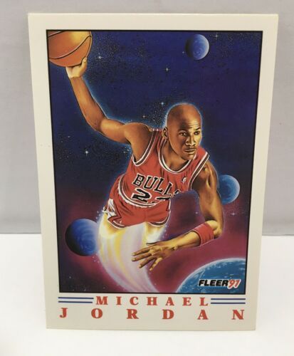 Michael Jordan Fleer 91 Bulls Card 2 of 6 - Basketball Cards