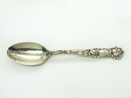 Vintage Alvin "Bridal Rose" Sterling Silver Demitasse Spoon, Monogram, As Is - $33.96