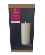 LightLi XLarge Pillar Candle Touch On/Off 700+ Hours 9" High Remote Included