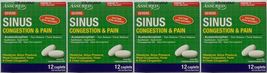 4 Packs Of Assured Severe Sinus Congestion & Pain Daytime Formula (48 ct Total) - $14.99