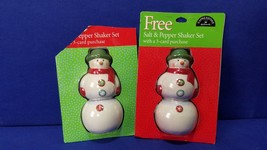 New Hallmark Expressions Snowman Salt &amp; Pepper Shaker Set of 2 - $7.43