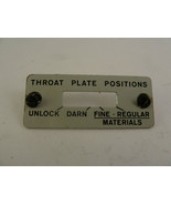 Singer Model 620 Throat Plate Position Indicator, Stop Plate, Spring, Sc... - $12.60
