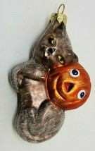 Christopher Radko Boo Boo Kitten Glass Halloween Ornament Cat & Pumpkin (G24B) - $73.99