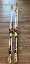 Vintage Trak No Wax Junior 165cm Skis Nordic Norm Fischer Bindings - Decor - $75.00