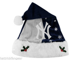 Forever Collectibles New York Yankees MLB Baseball Knit Fleece Santa Hat - $17.09