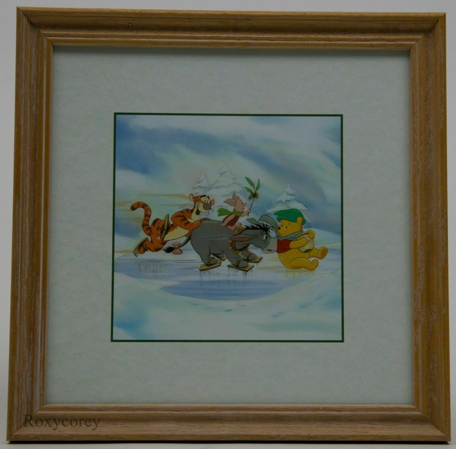 Disney's Winnie The Pooh Four seasons Set 4 wood framed residents 100 ...