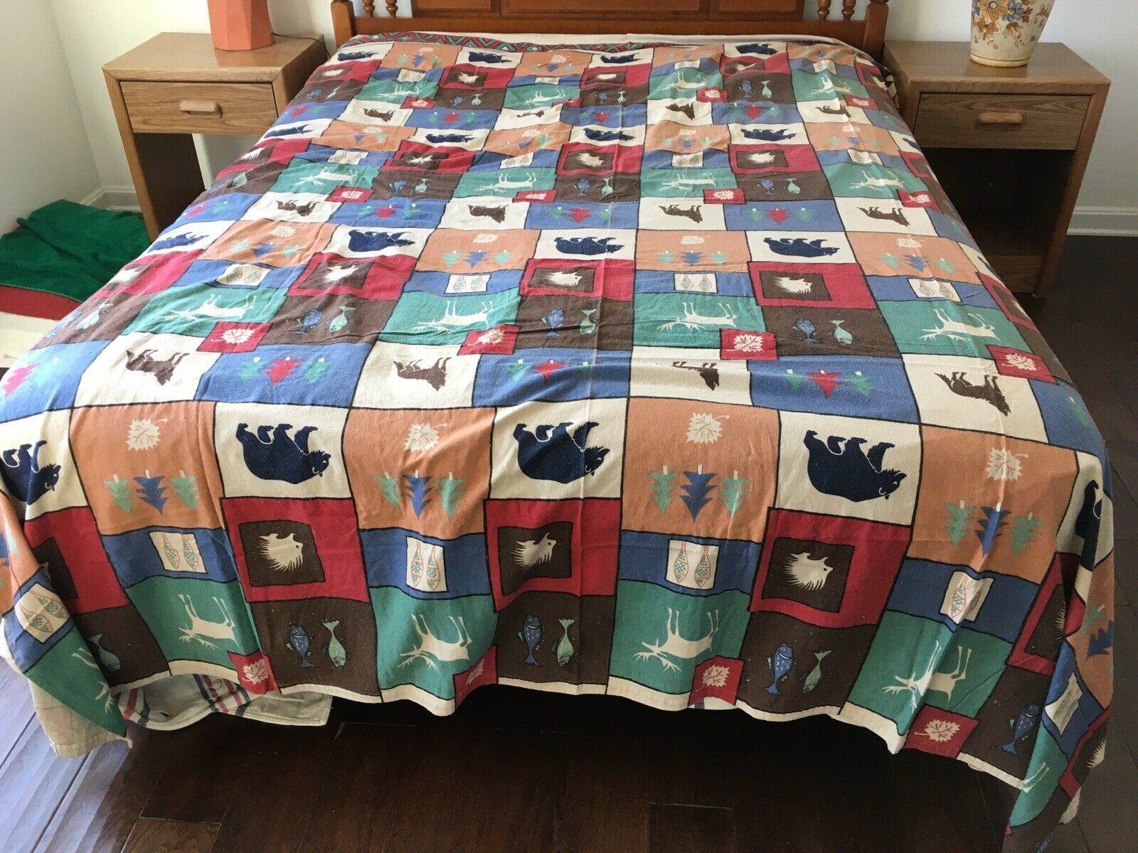 Kimlor Mills RN92649 Portuguese Cotton Flannel Cabin Queen ...