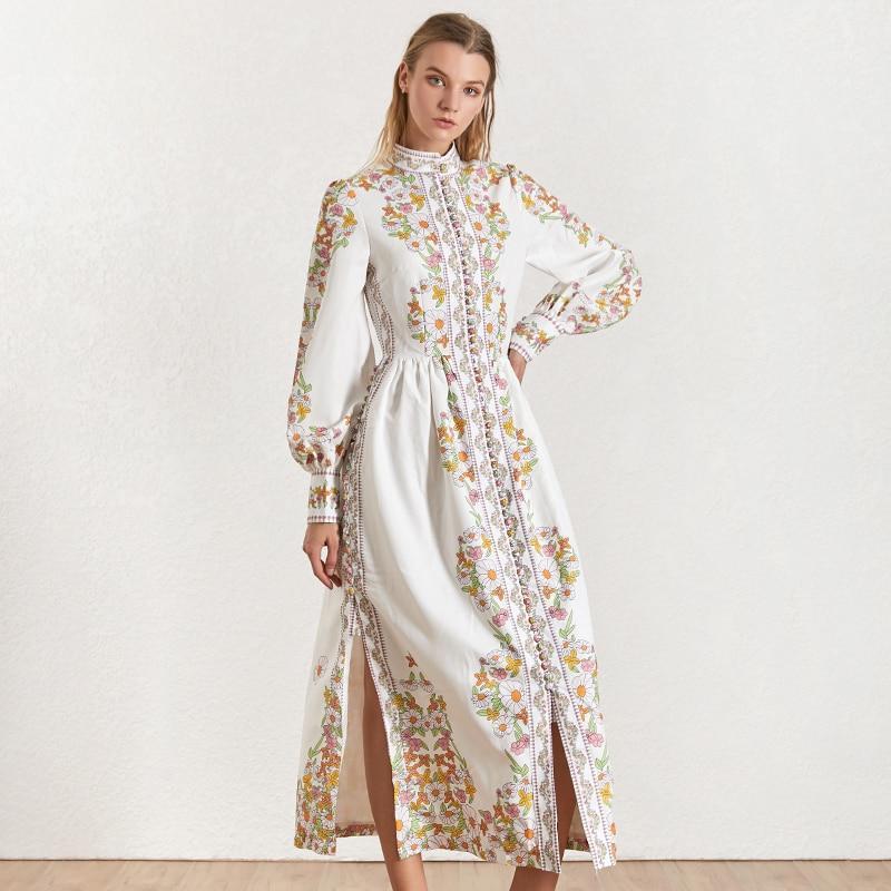 Zim Elegant Print Maxi Dress - Dresses