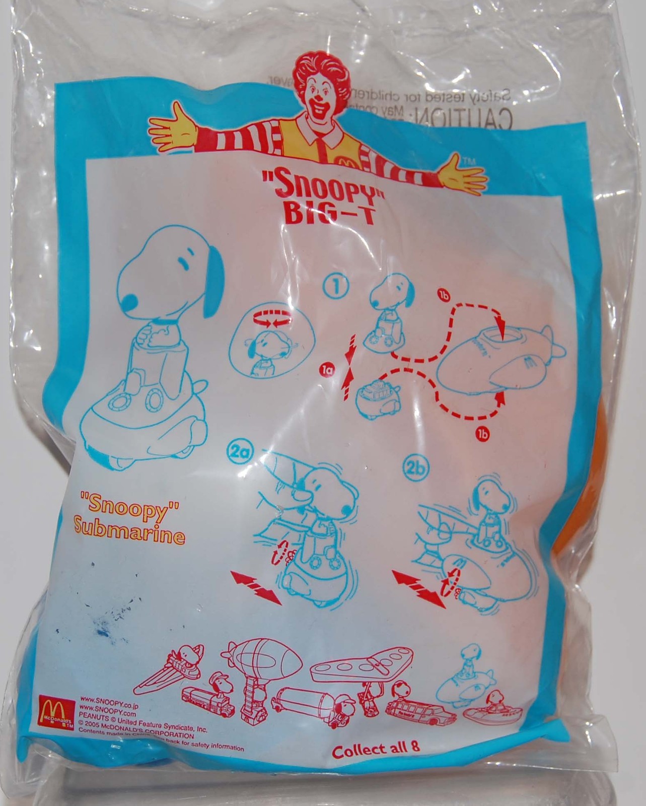 peanuts happy meal toys