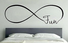 Fun Infinity Love Wall Art Decal Quote Words Lettering Home Decor Diy - $8.86
