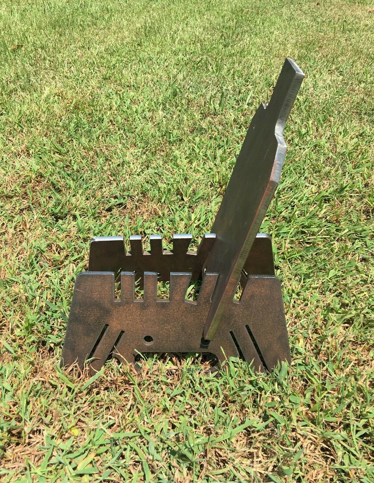 3/8"AR500 Steel Shooting Target 7x12 IDPA Metal Ground Stand for 3/4"EMT Conduit Hunting