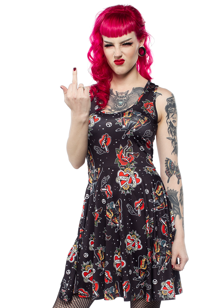 punk girl tattoo ideas
